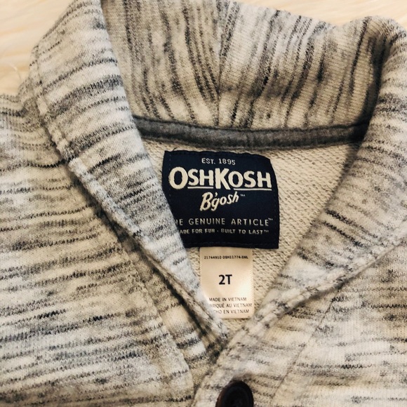 Oshkosh B’gosh shawl collar cardigan - Picture 3 of 8